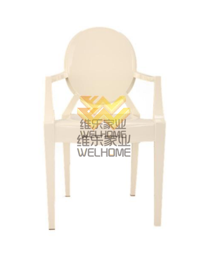 White resin ghost chair for event/wedding